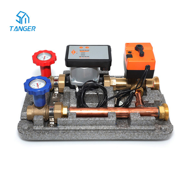 สถานีสูบน้ำหมุนเวียนความร้อน Hvac เครื่องทำความร้อนใต้พื้นควบคุมอุณหภูมิ
