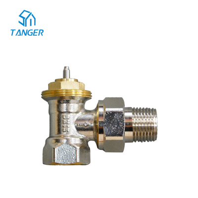 10mm 15mm Angled Thermostatic วาล์วหม้อน้ำ Trv Angled Valve