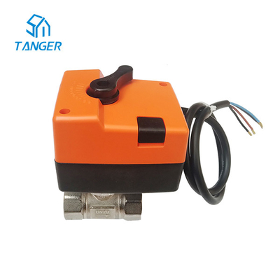 HVAC ควบคุมบอลวาล์วไฟฟ้า Actuator 230V AC Motorized