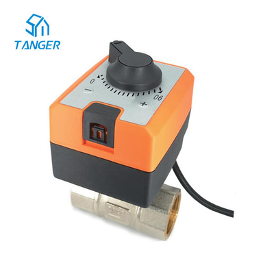 DIY บอลวาล์วไฟฟ้า Actuator ผู้ผลิต 0-10V ปุ่มสวิทช์ด้วยตนเอง 10Nm IP54