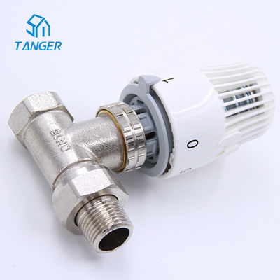 TRV Thermostatic หม้อน้ำหัวตรงวาล์ว EN215