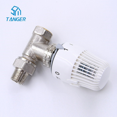TRV Thermostatic หม้อน้ำหัวตรงวาล์ว EN215