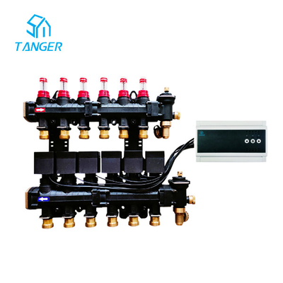 เครื่องทำความร้อนใต้พื้น Hydronic Radiant 4 โซน UFH Heating Wiring Center