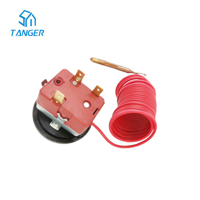 ปุ่มปรับอุณหภูมิของเส้นเลือดฝอยแบบปรับได้ 2500 มม. 120 องศา 250V AC 16A