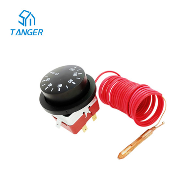 ปุ่มปรับอุณหภูมิของเส้นเลือดฝอยแบบปรับได้ 2500 มม. 120 องศา 250V AC 16A