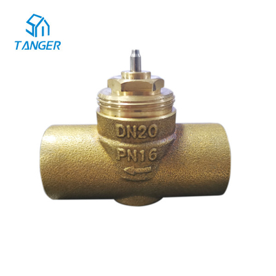 วาล์วหม้อน้ำทำความร้อนใต้พื้น trv เครื่องปรับอากาศ PN16 DN20 Kvs 4.5