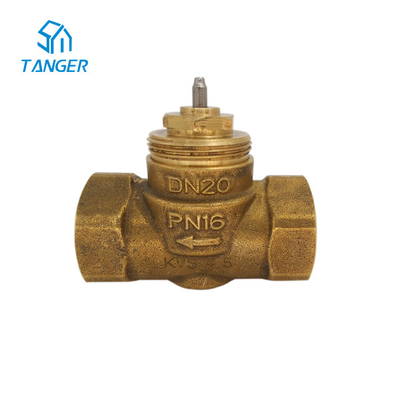 15 มม. 10 มม. trv trv วาล์วหม้อน้ำ PN16 Hex Nut อัตราการไหลสูง Kvs 4.5&quot;