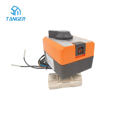 2 Way Rs485 วาล์วควบคุมการสื่อสาร 24v Ac หน้าจอ LCD IP54